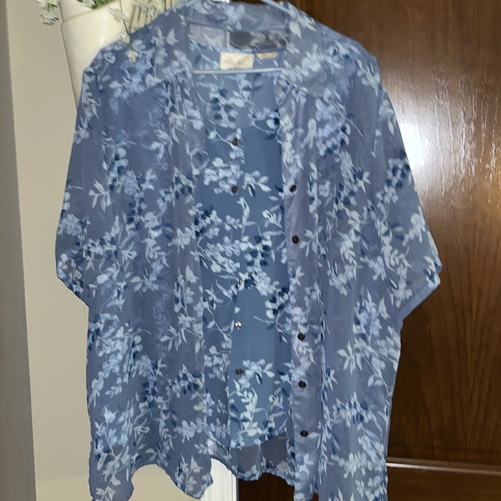 Kathie Lee Woman Plus Size 4X  Blouse Set